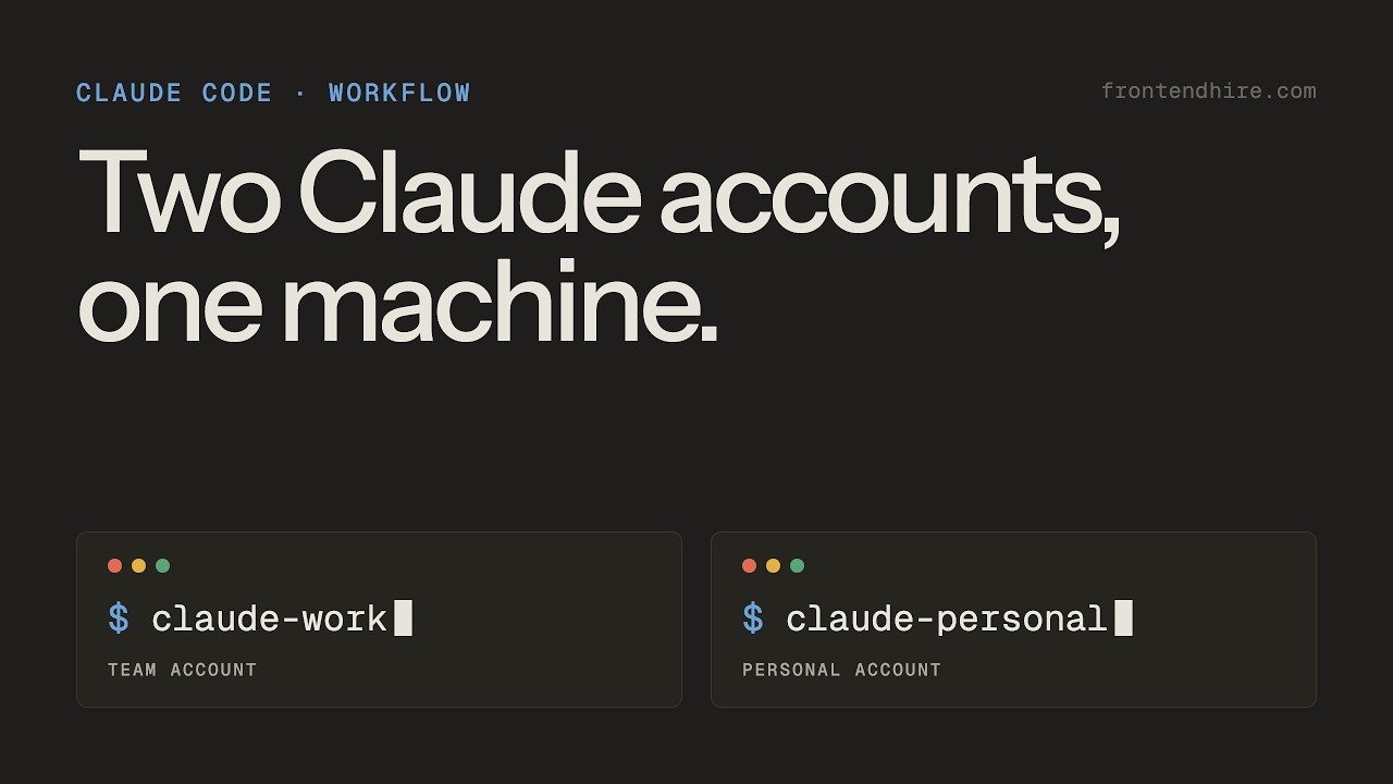 Use Multiple Claude Accounts in Claude Code