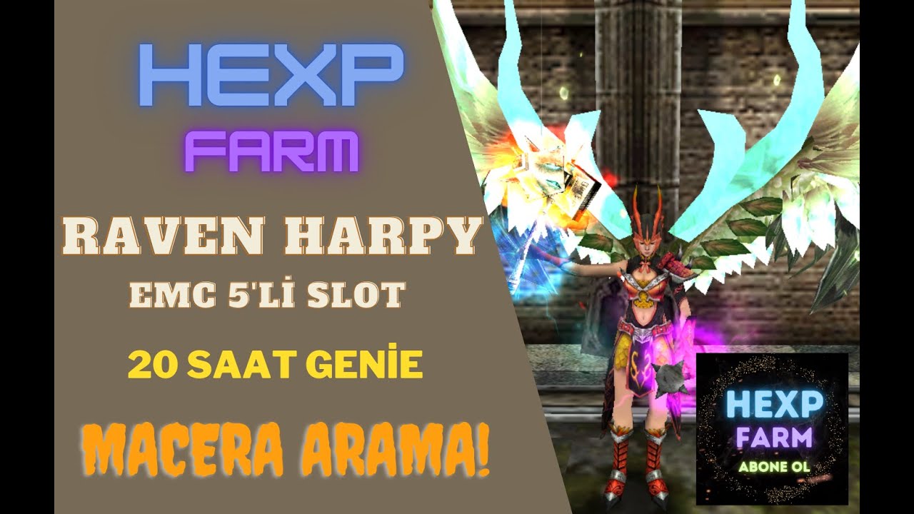 MACERA ARAMAYA GEREK YOK! - EMC RAVEN HARPY - 80 LEVEL 20 SAAT GÜNCEL FARM İNT BP #knightonline #34