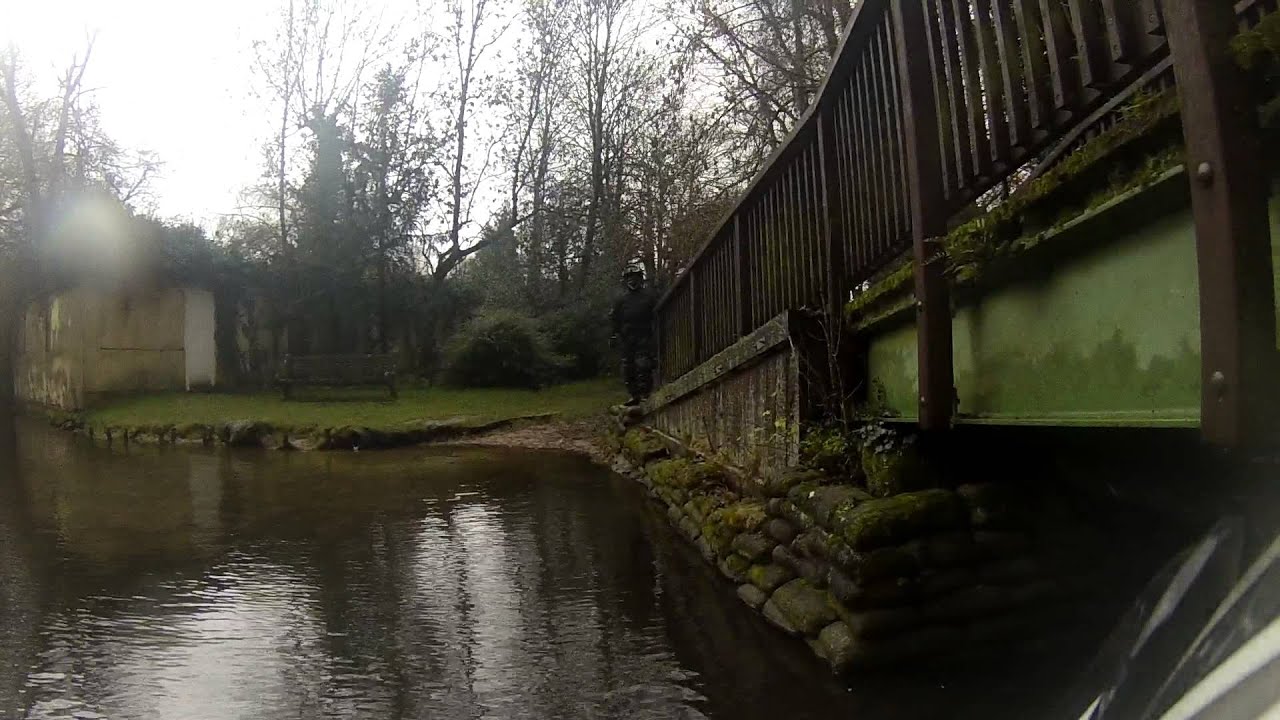 Fording the River Anton at Goodworth Clatford in Hampshire