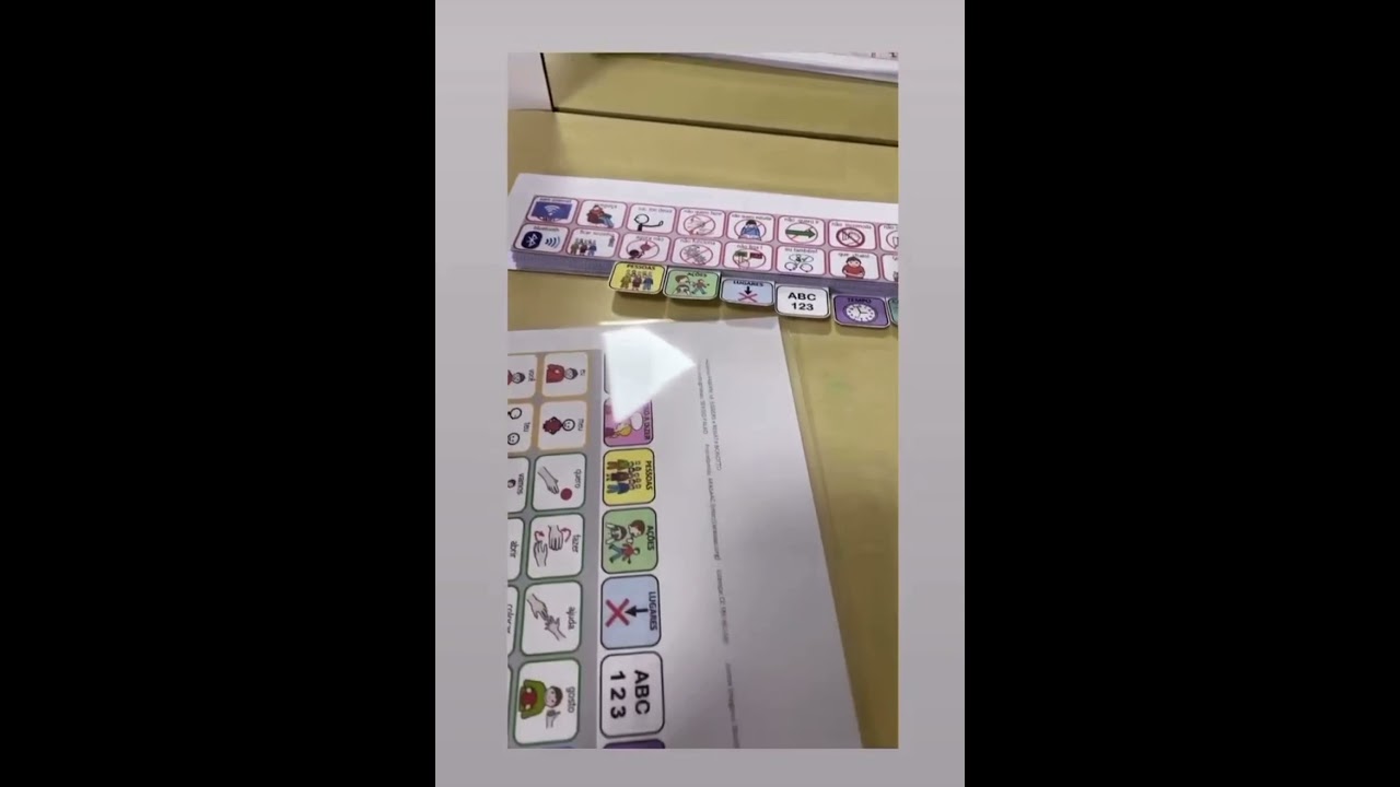 CAA - sistema robusto de baixa tecnologia - como montar o flip book Com símbolos do Arasaac
