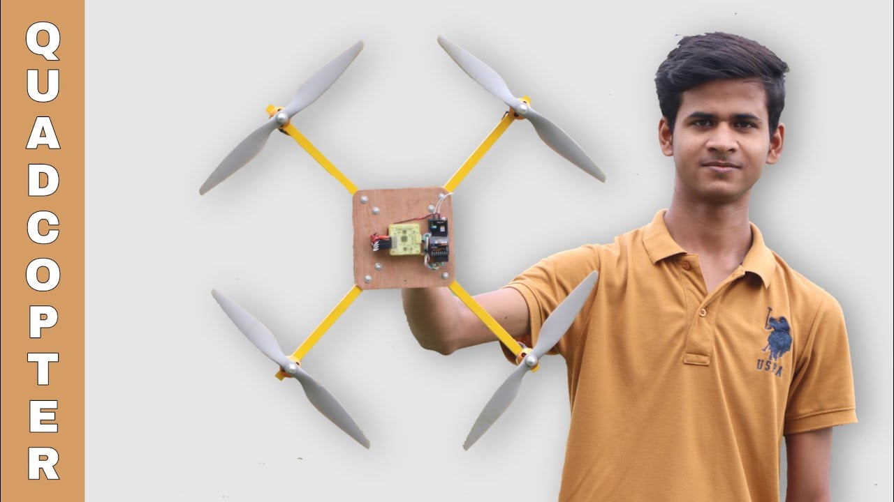 Make Cheapest Drone For School Project Using Cc3d Flight Controller | 20min Flight Time