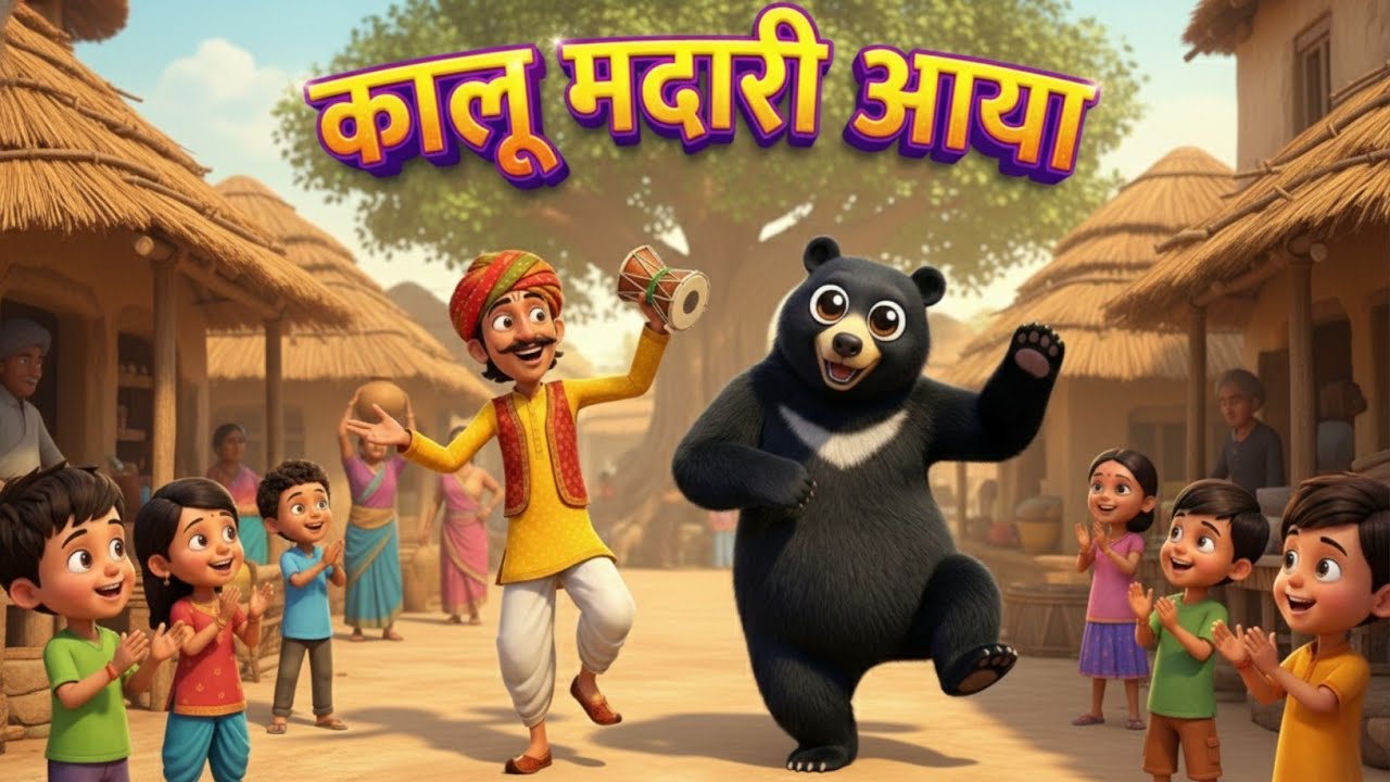 Kalu Madari Aaya l कालू मदारी आया l Hindi Rhymes And Baby Songs l Hindi Balgeet l Kids Channel India