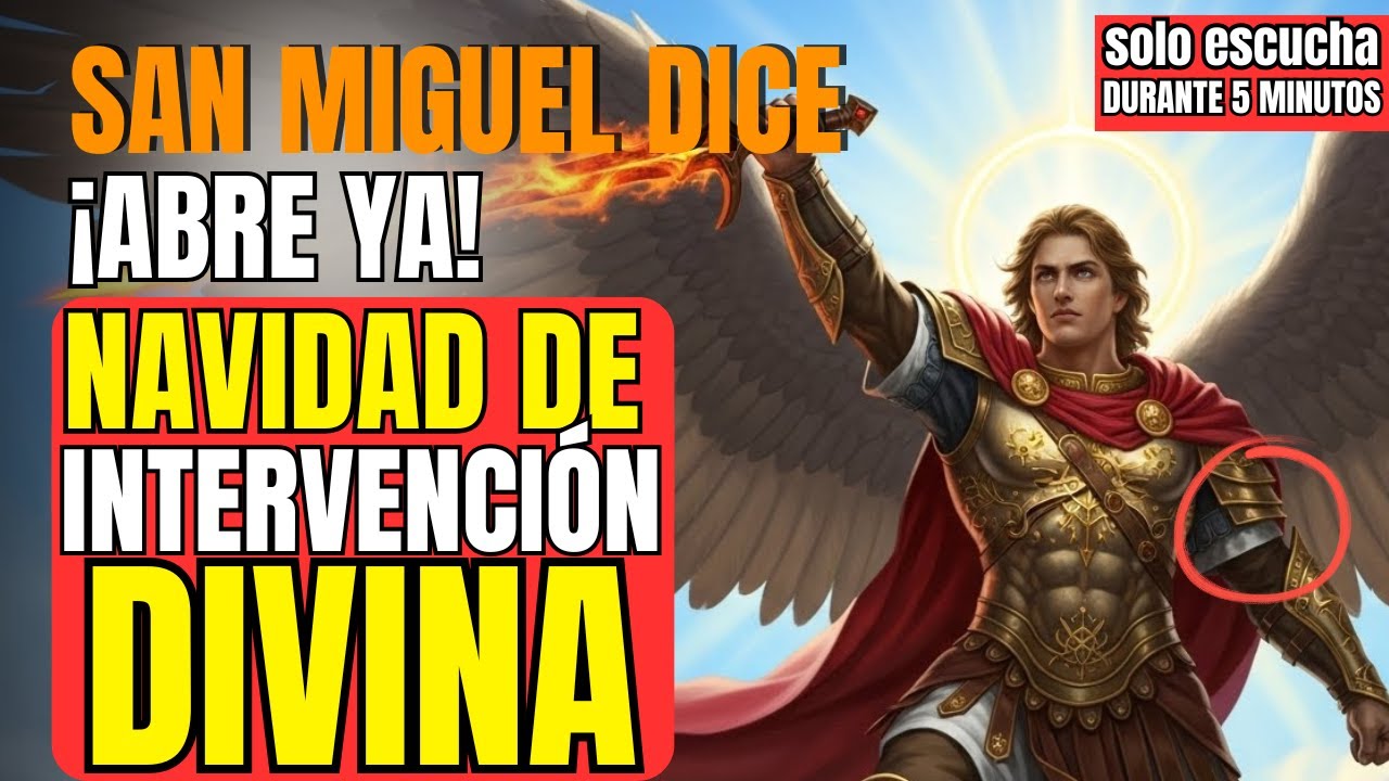 ORACIÓN SECRETA de Navidad ✨ San Miguel revela un milagro hoy