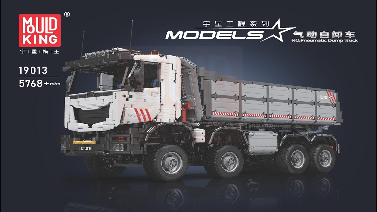 Mould King instructions | Mould King Truck | 19013 | Motor Dump Truck 8×8