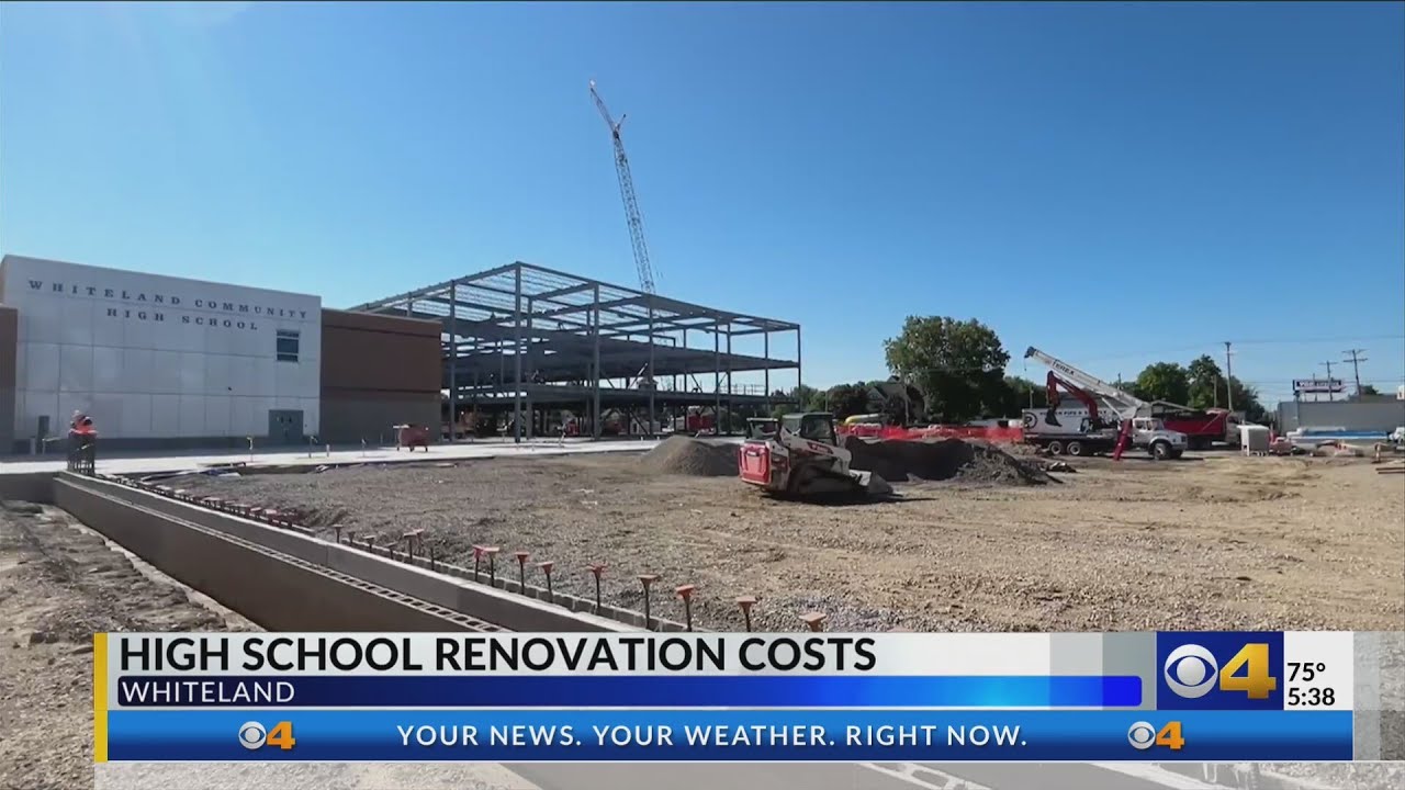Whiteland High School costs of renovation