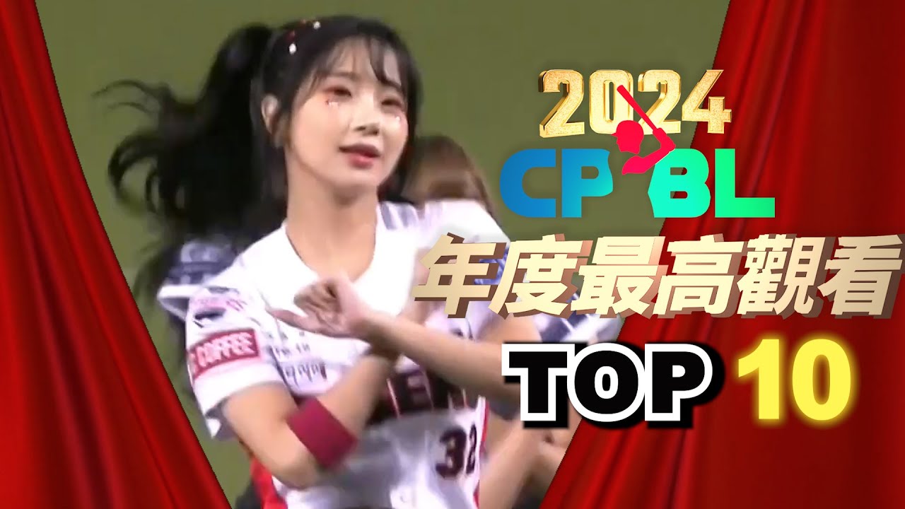 2024 中華職棒『年度觀看排行』TOP20(下)～前十名出來啦