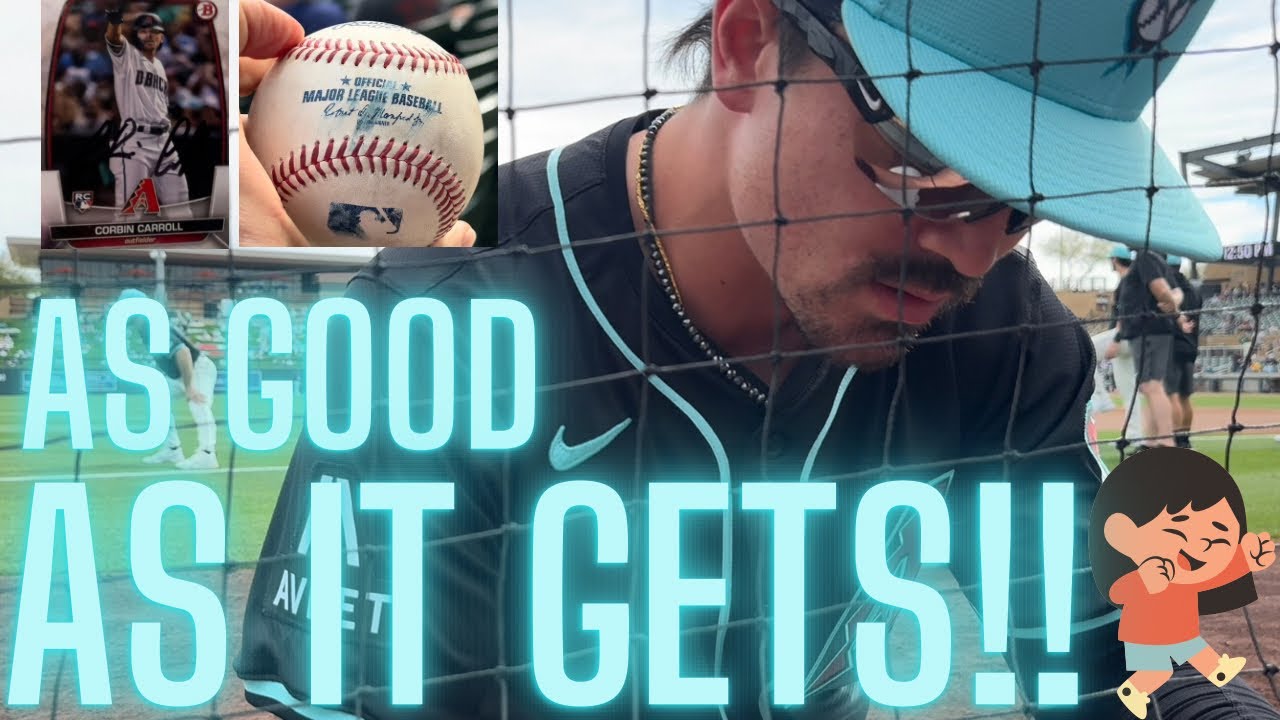 Getting HUGE Autographs & A FOUL BALL at Spring Training!!!