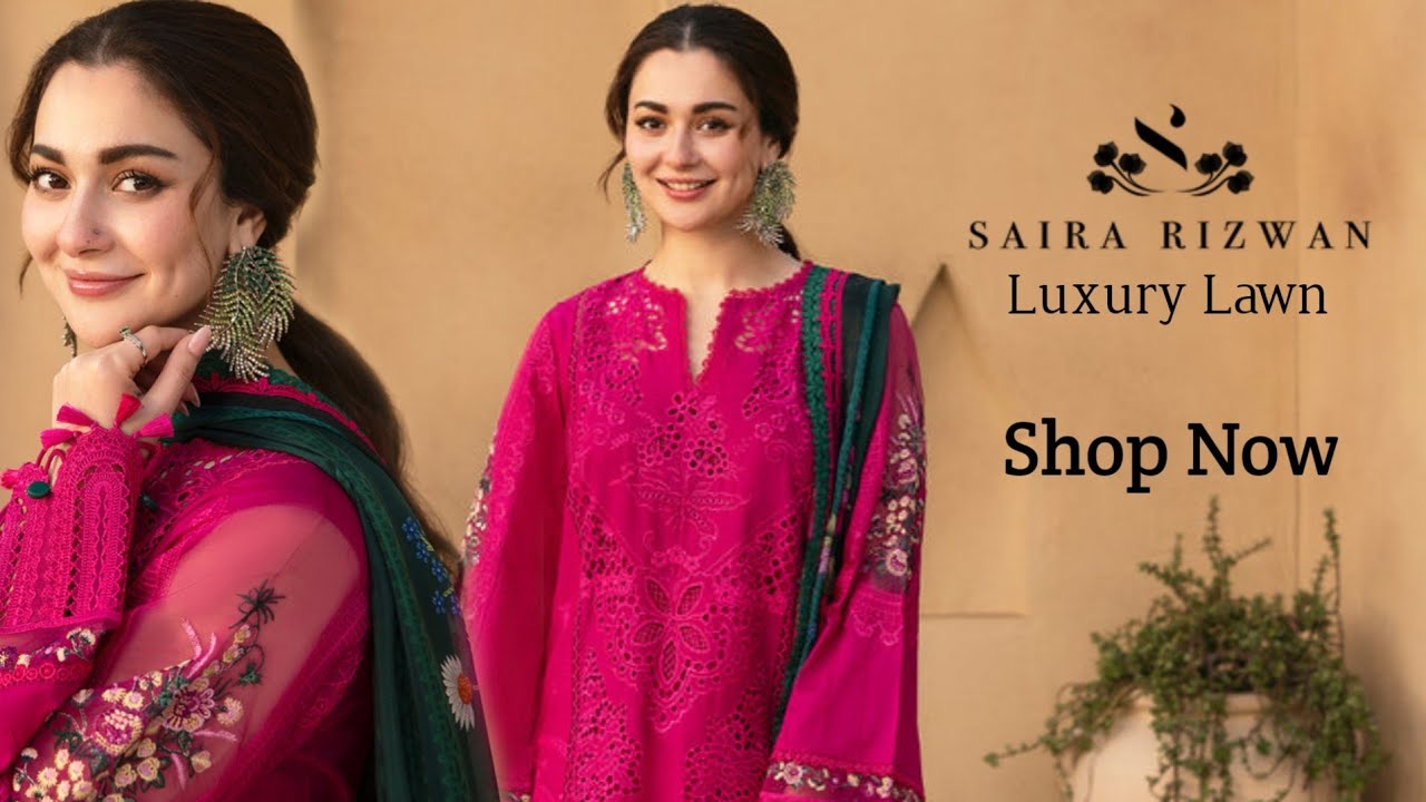 Saira Rizwan Luxury Lawn Collection 2025 | Hania Amir | Charizma Aniiq Embroidered Lawn Collection