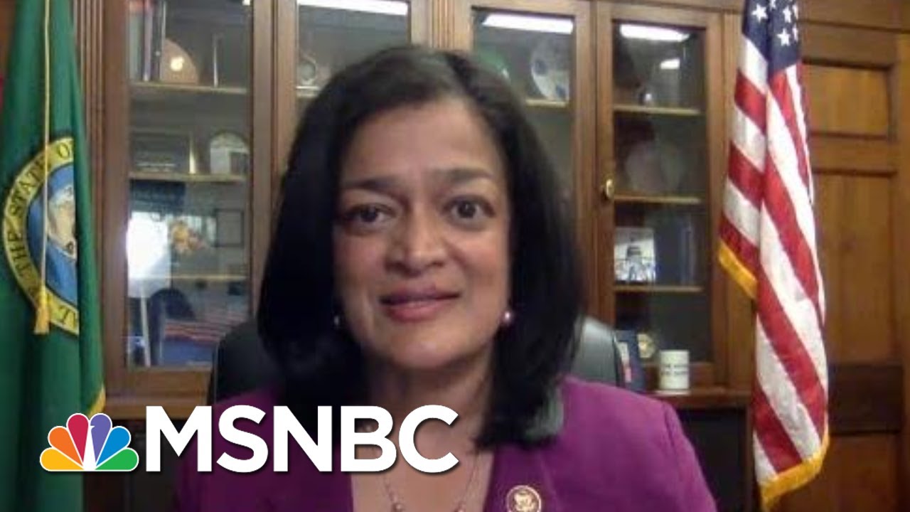 Rep. Jayapal: Bill Barr Is The Personal Henchman For Donald Trump | Rachel Maddow | MSNBC