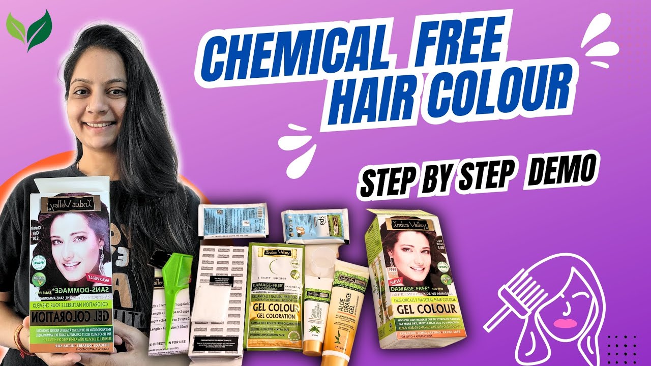 Indus valley Organic Hair Colour💆| Full Demo🥰| Genuine Review | #haircolor #trending #viralvideo