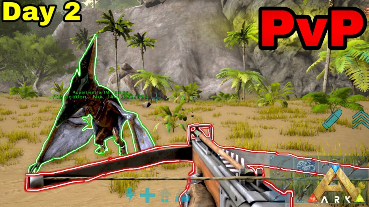 DAY 2 – PVP FIGHT & FIRST DINO TAME | ARK Ultimate Mobile 🔥🔥