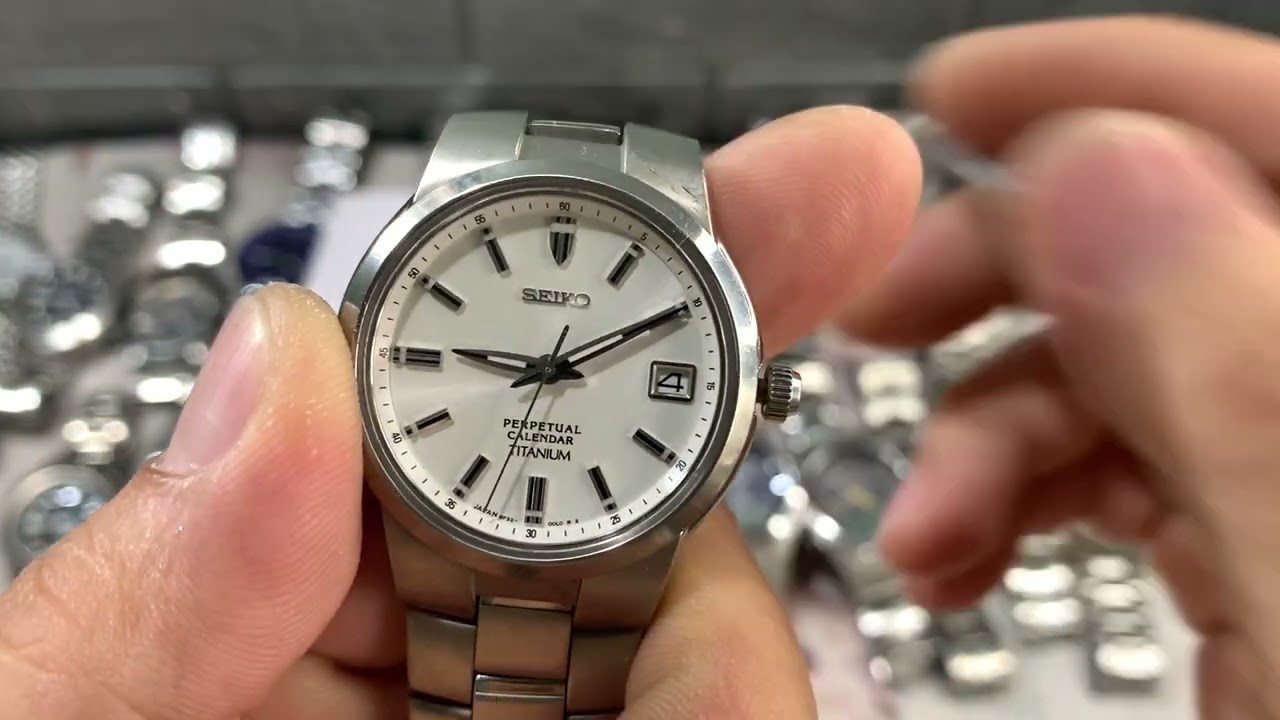 Cách chĩnh giờ seiko calendar lịch vạn niên đơn giãn