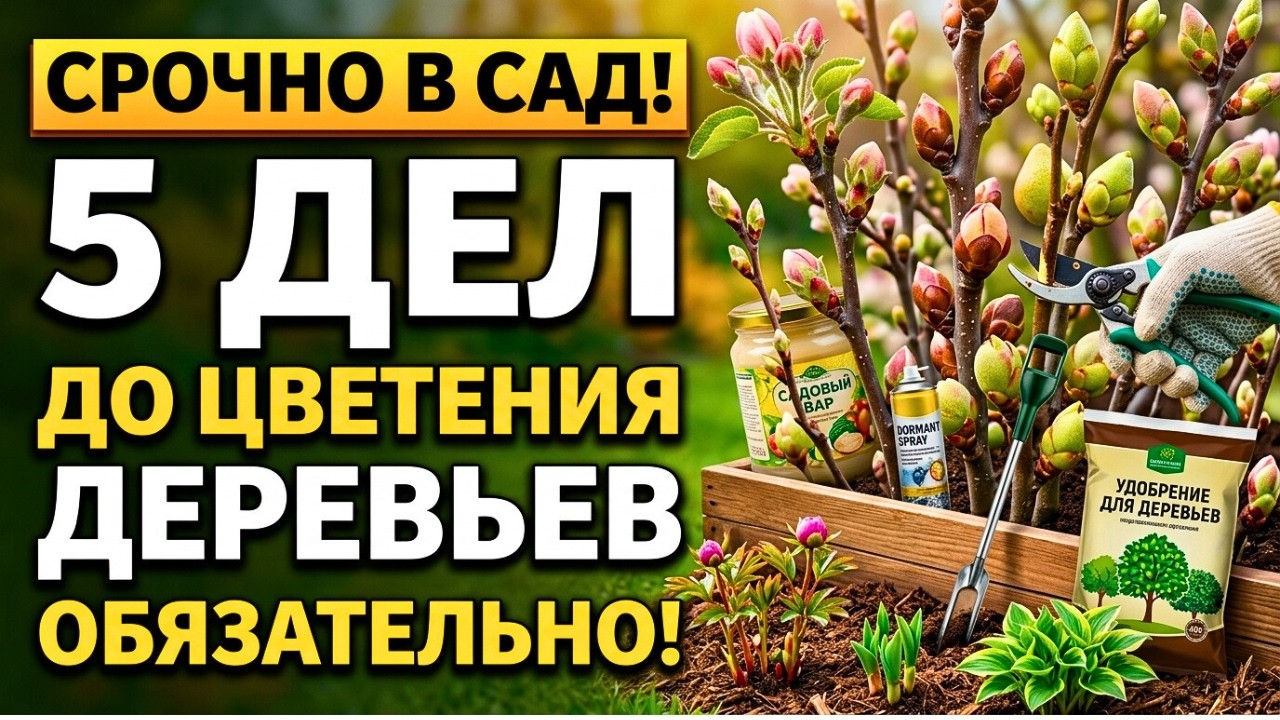 🚨 5 ФАТАЛЬНЫХ ОШИБОК весной, которые УБЬЮТ ваш урожай яблок и груш! Успей исправить до цветения!