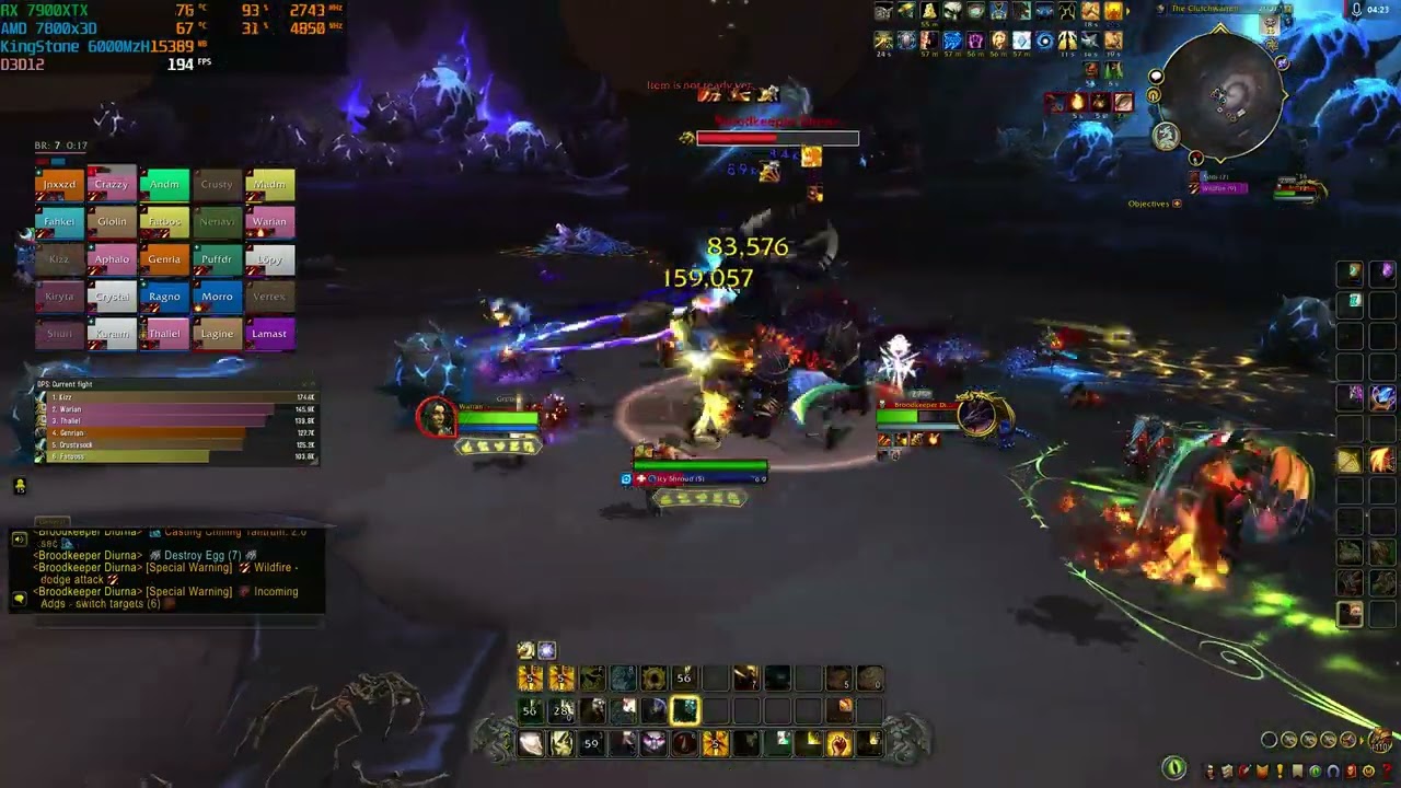 World Of WarCraft BROODKEEPER DIURNA  - Benchmarkt Dragonflight #wow  #raid  #gameplay  #benchmark