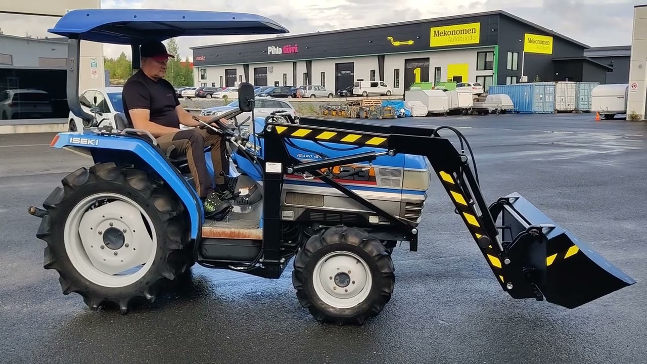 Iseki TG23 (23 hv) uudella TRX TUR3/XL-etukuormaimella (EURO-sovite)