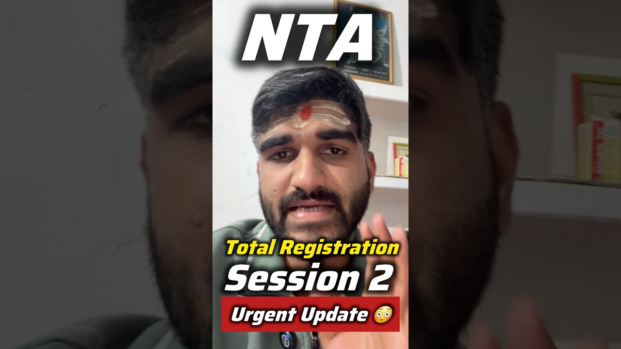 NTA Breaking NEWS😳 Shocking Total Number of Registration In JEE Main 2026 April Attempt #jee2026