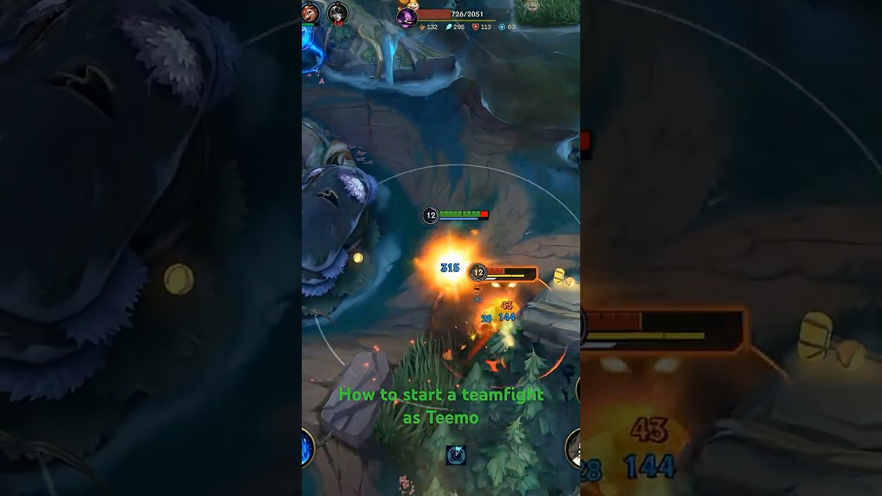 I took out 3 enemies from behind with Teemo &mdash; that&rsquo;s how you start a teamfight 🔥🍄 #wildrift #teemo