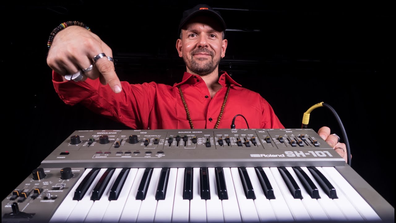 Roland SH101 в действии
