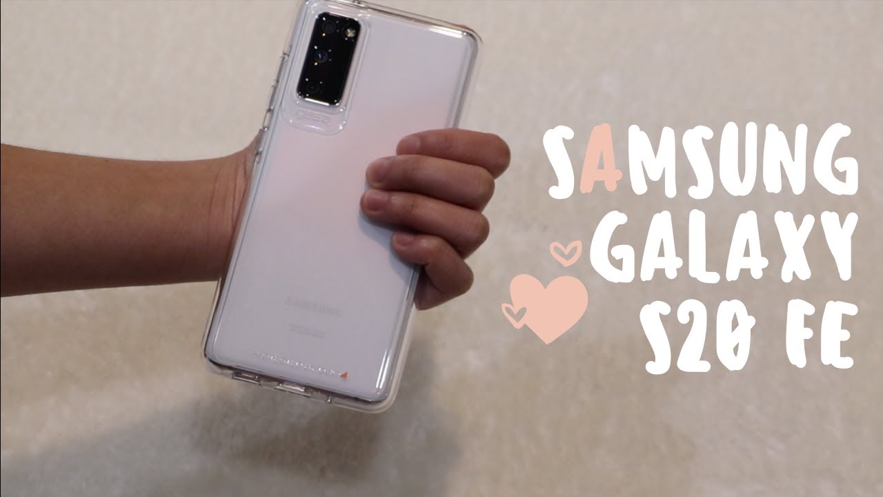 CLOUD WHITE SAMSUNG S20 FE UNBOXING | SET-UP | ACCESSORIES