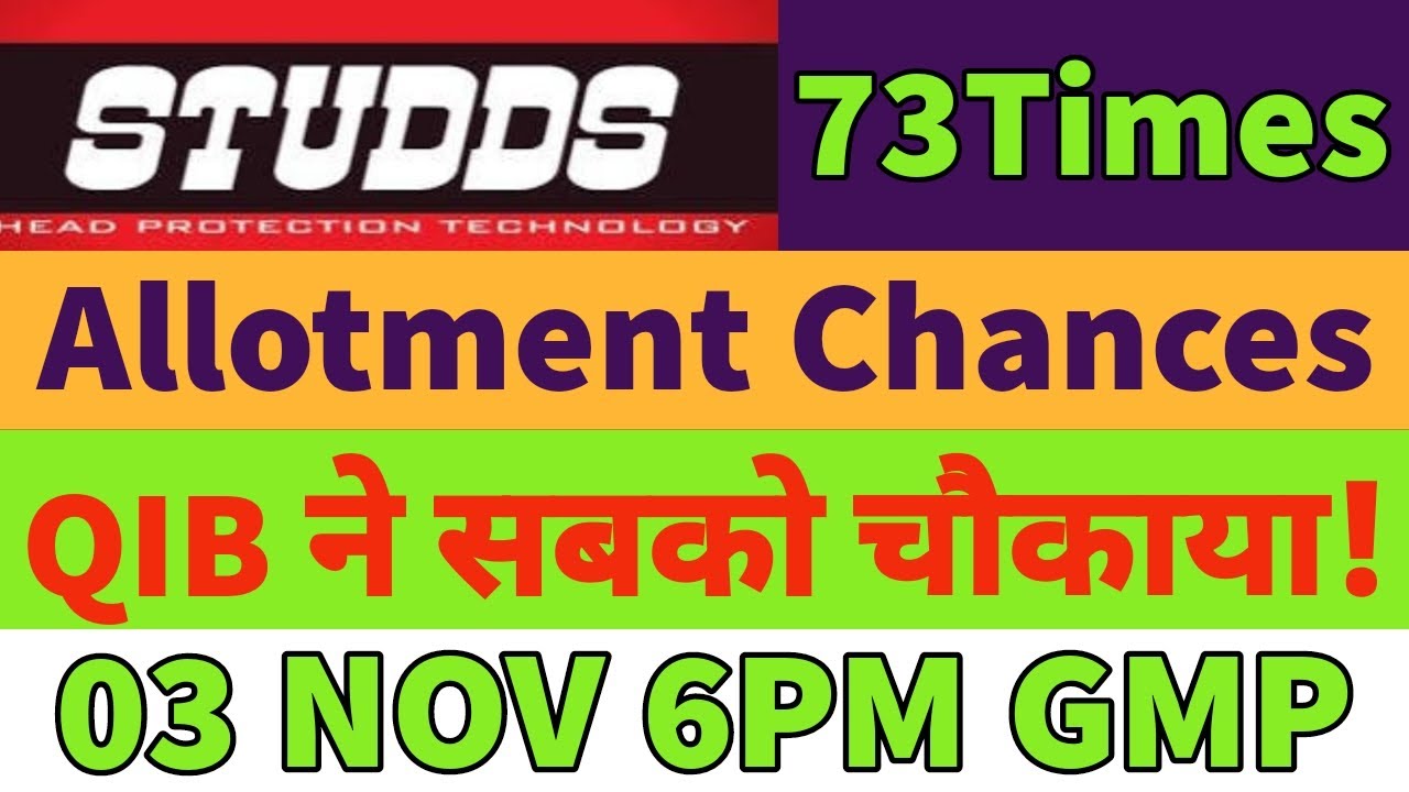 Studds accesories ipo allotment chances✅studds ipo gmp today🤑studds ipo day3 subscription status🔥