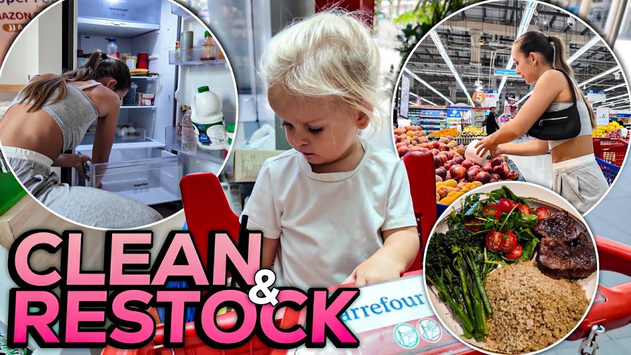 Organizacija frižidera i kupovina namirnica za celu nedelju 🧺 | Clean & Restock