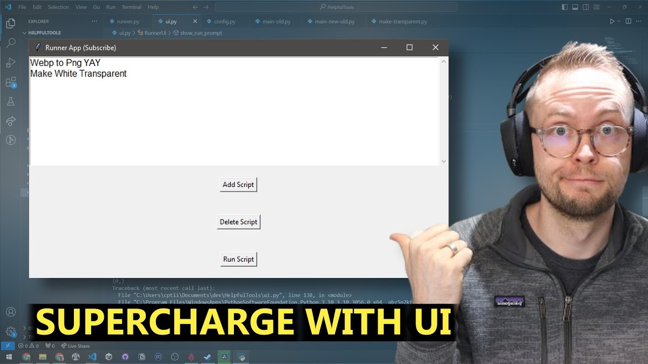 A UI Makes Apps SO MUCH Better | Python Runner App