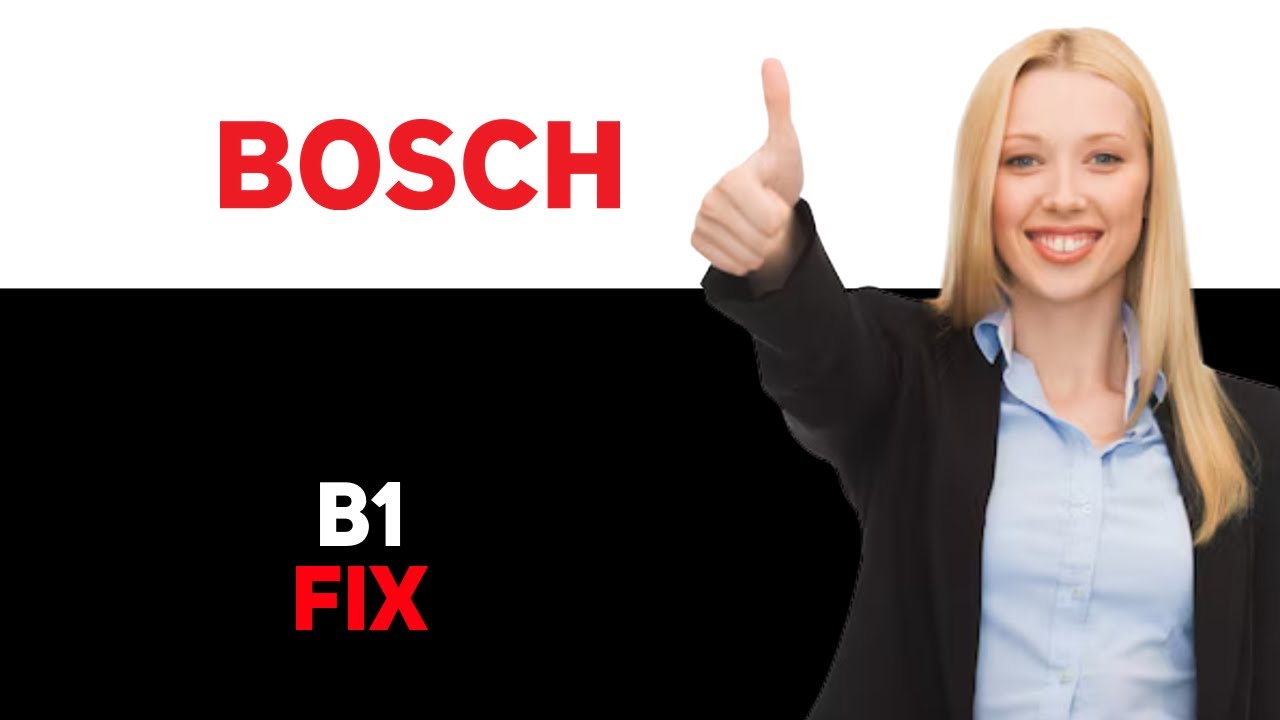 How To Fix Bosch Boiler B1 Error Code Meaning Causes Solutions 2025