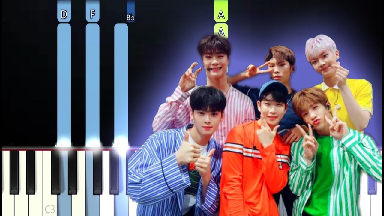 ASTRO 아스트로 - Blue Flame (Piano Tutorial)
