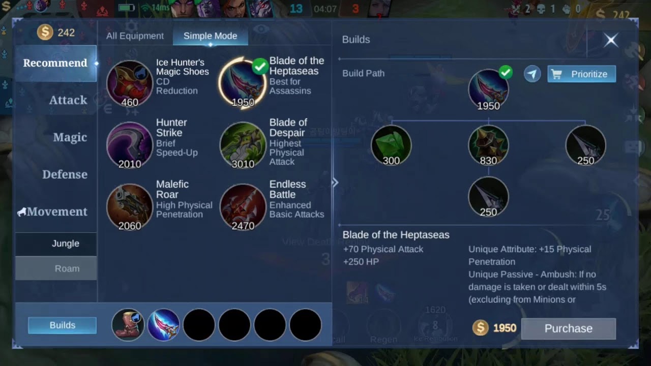 playing Mobile Legend  bang bang