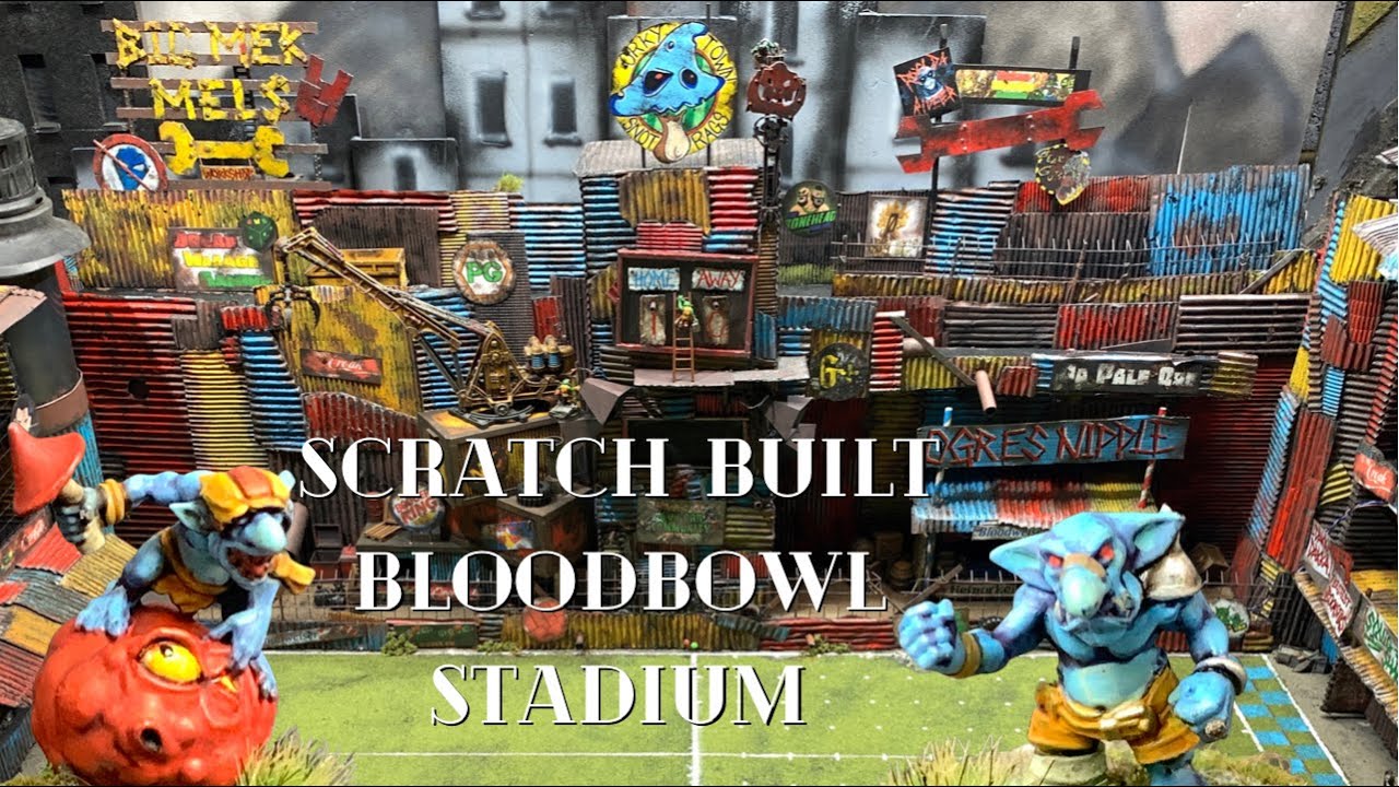 SCRATCH BUILDING A BLOODBOWL STADIUM (part 2)