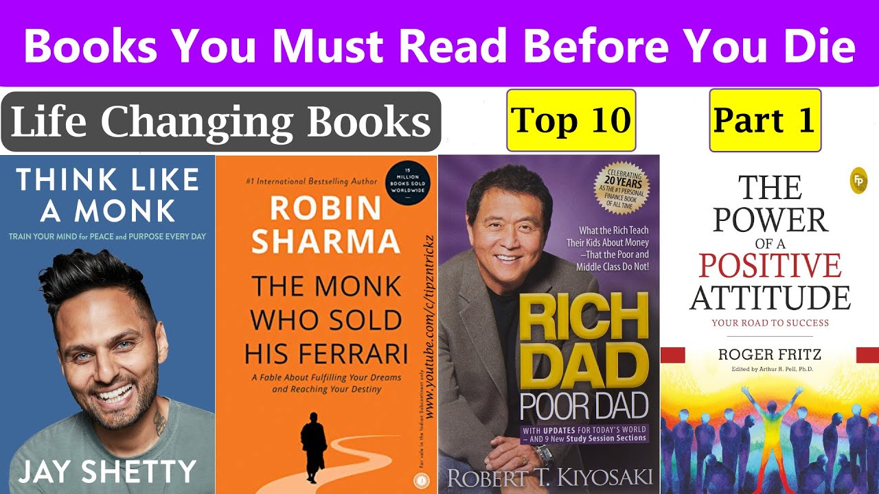 10 Books You Must Read Before You Die 🕮 Life-Changing Books 🕮 Part 1