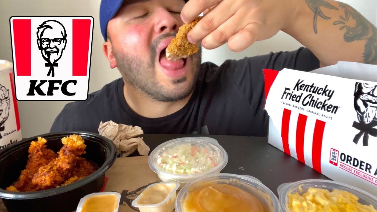 KFC NASHVILLE HOT + TENDERS MUKBANG EATING SHOW
