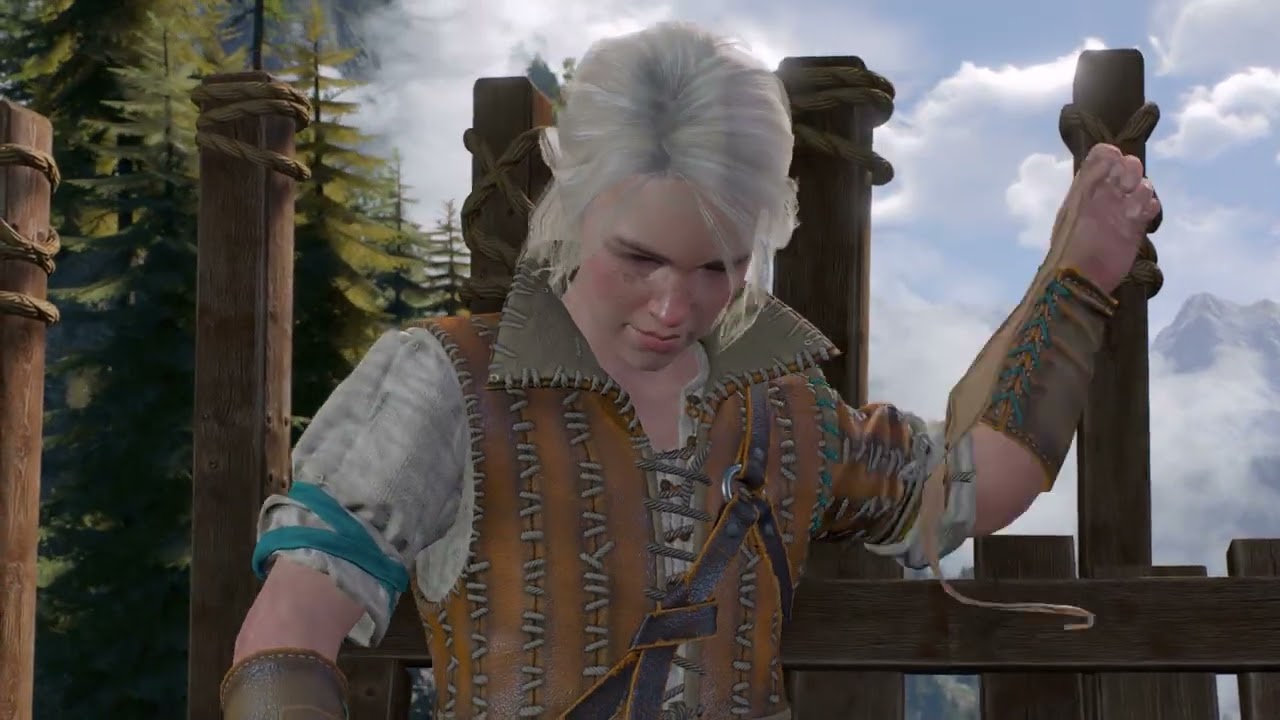The Witcher 3 Next Gen Update Raytracing RT Ultra 4K Maxed Intro Ciri Training Cinematic RTX 3070