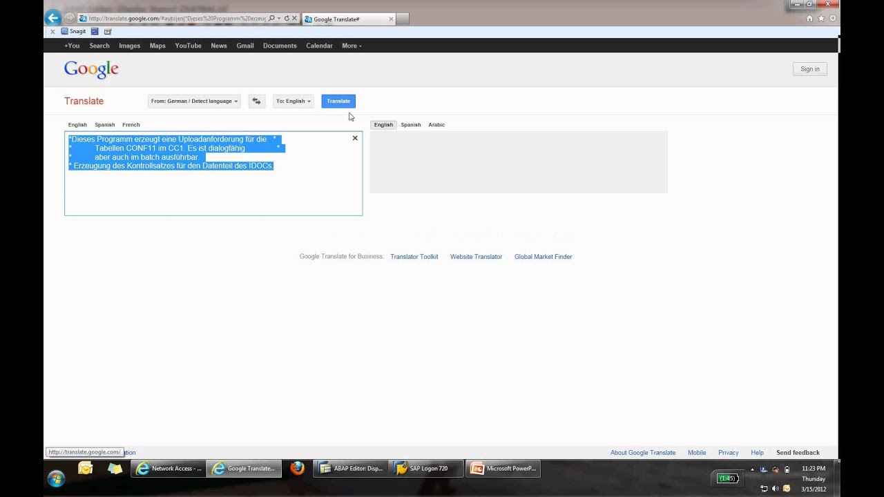DKOM SAP Comment Translator