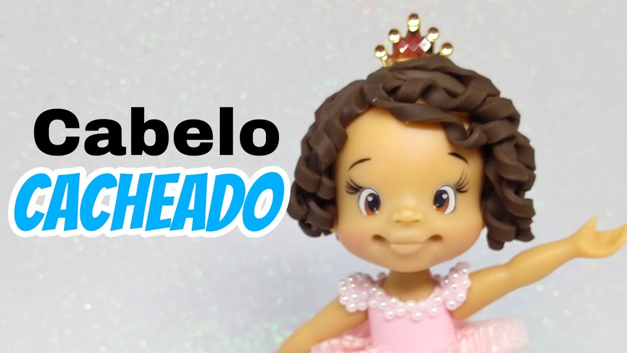 Como fazer cabelo cacheado em biscuit || Pierre Marinho