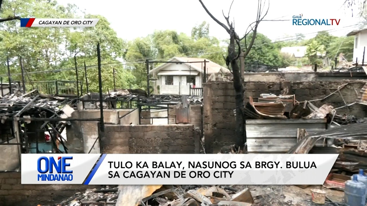 Tulo ka balay, nasunog sa Brgy. Bulua sa Cagayan de Oro City | One Mindanao