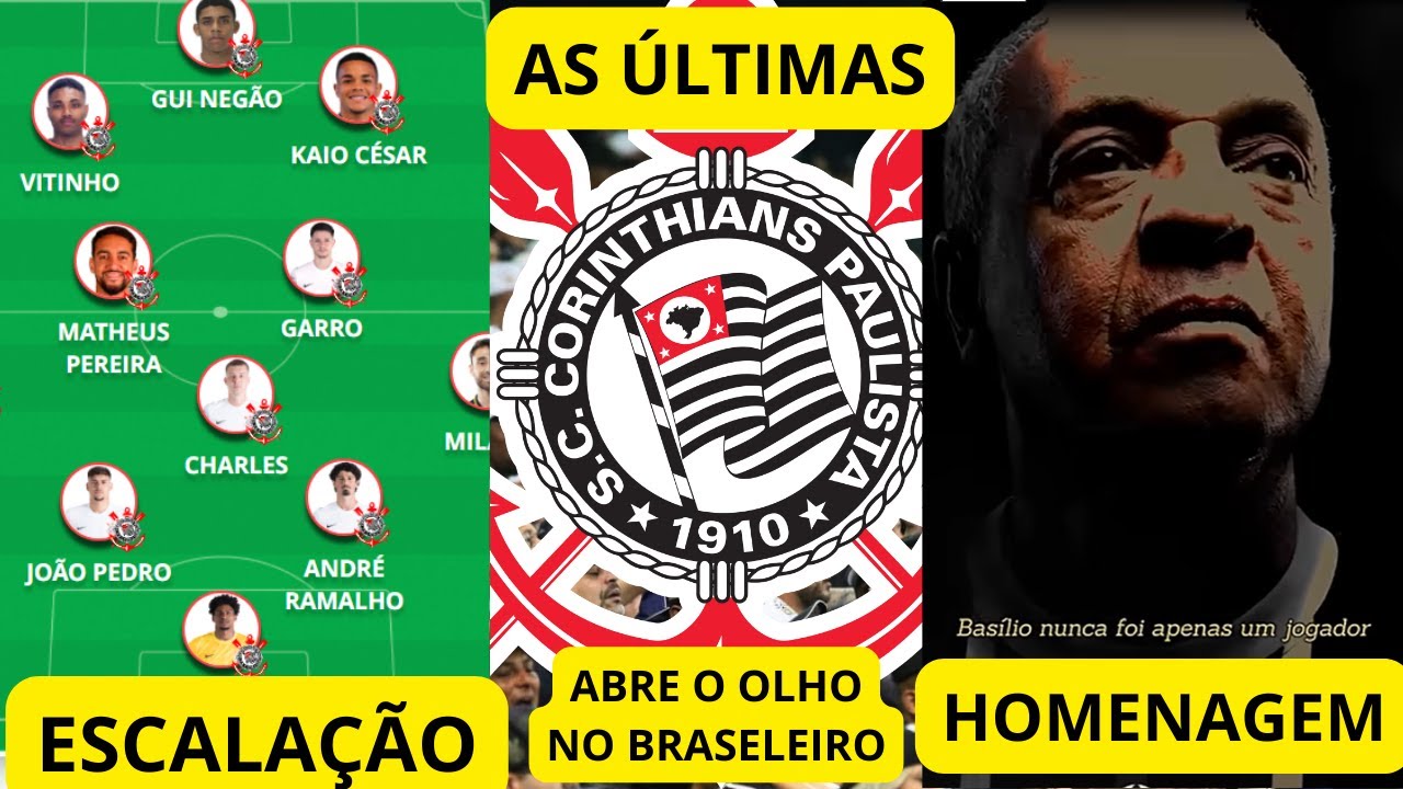 As Últimas do Timão! Escalção, Atenção e Homenagem, Tudo Nesse Vídeo..#corinthians #esporte #timão
