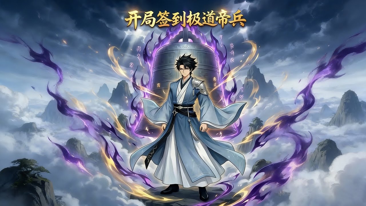 ⏳苟活百年！签到满一百年，直接解锁极道帝兵混沌钟！😱#tanglingling