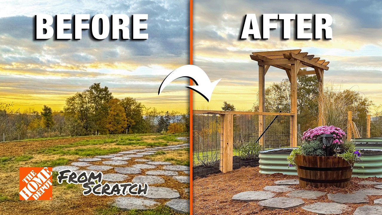 How We Built a Garden Fence & Pergola | From Scratch with @epicgardening (Episode 2)