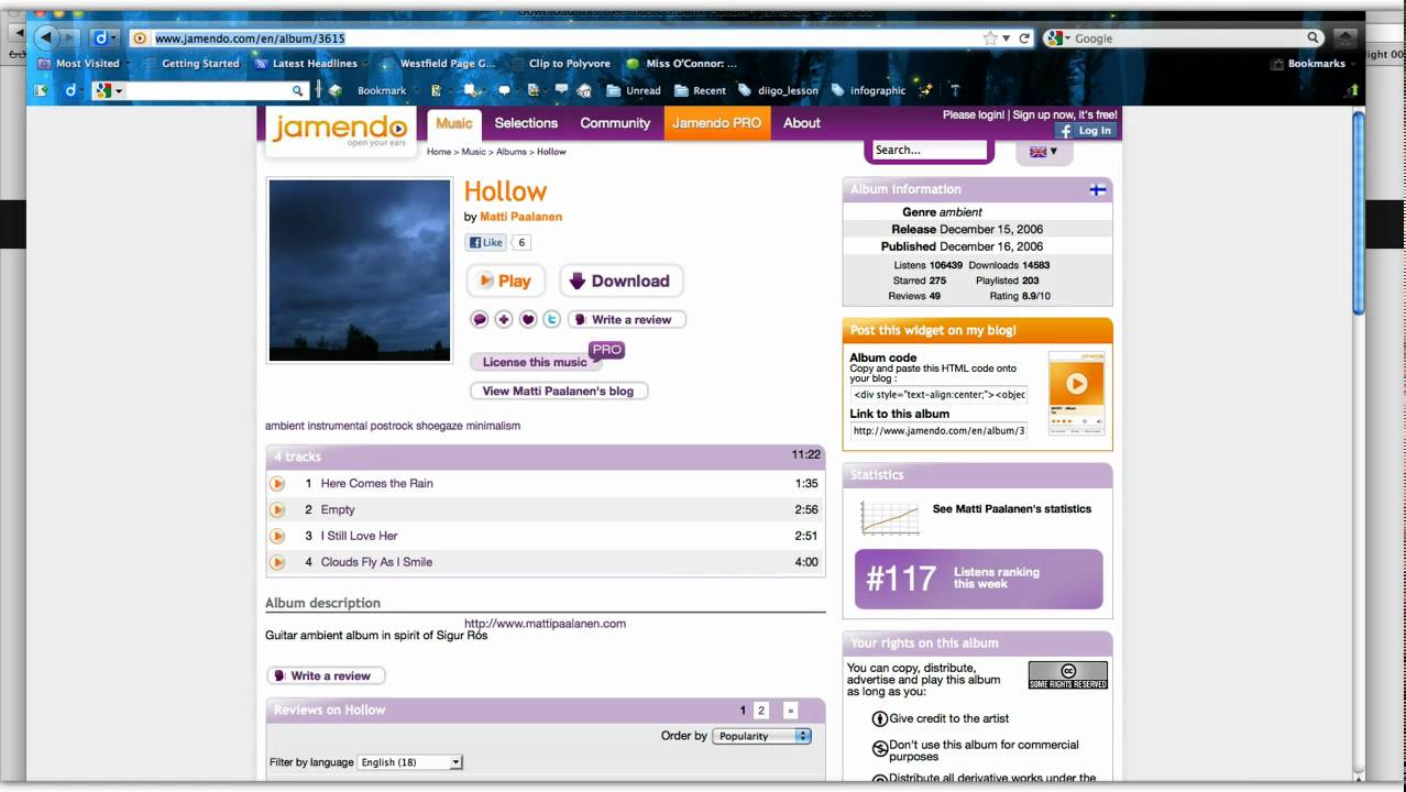downloading from Jamendo