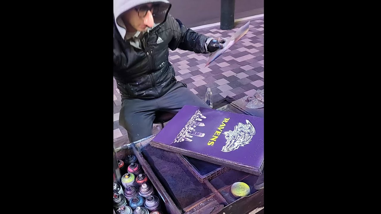 Vegas spray paint art Jan 17