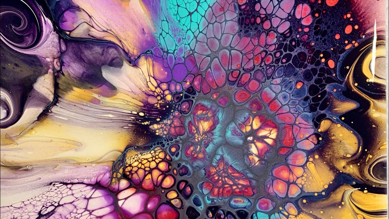 #268-Celestial Web-Bloom Technique using Chameleon pigment Cell Activator.