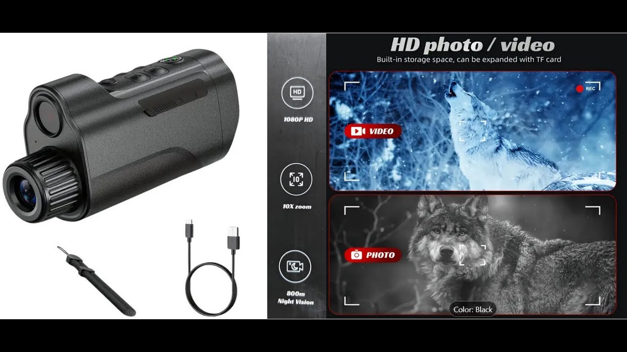 Best Budget Night Vision Monocular – 10x Zoom, 800m Range, Clear HD in Darkness