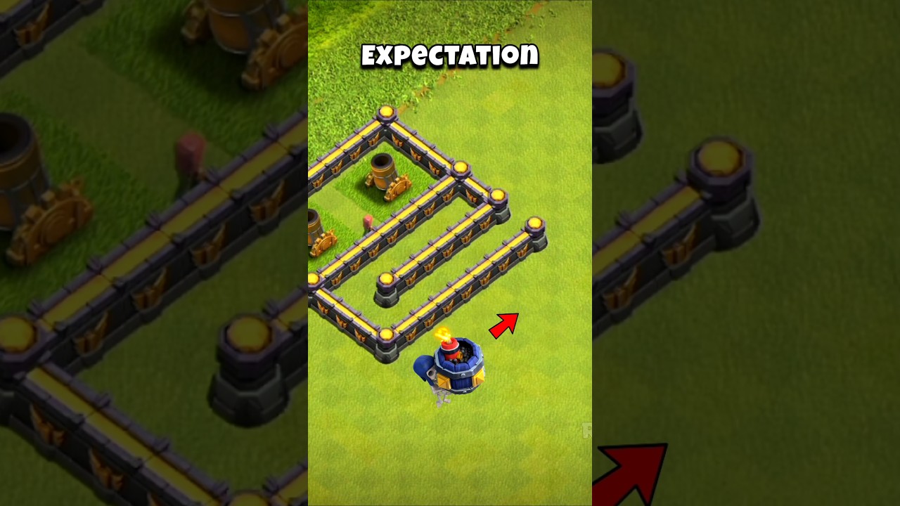 Wall Breaker - Expectation VS Reality | Clash of Clans #coc #clashofclans #gaming