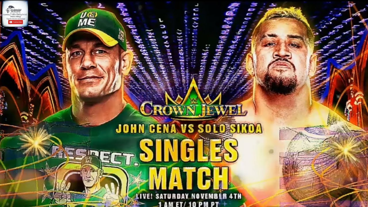 JOHN CENA VS. SOLO SIKOA - WWE CROWN JEWEL NOVEMBER 2023 For Download WWE 2K23