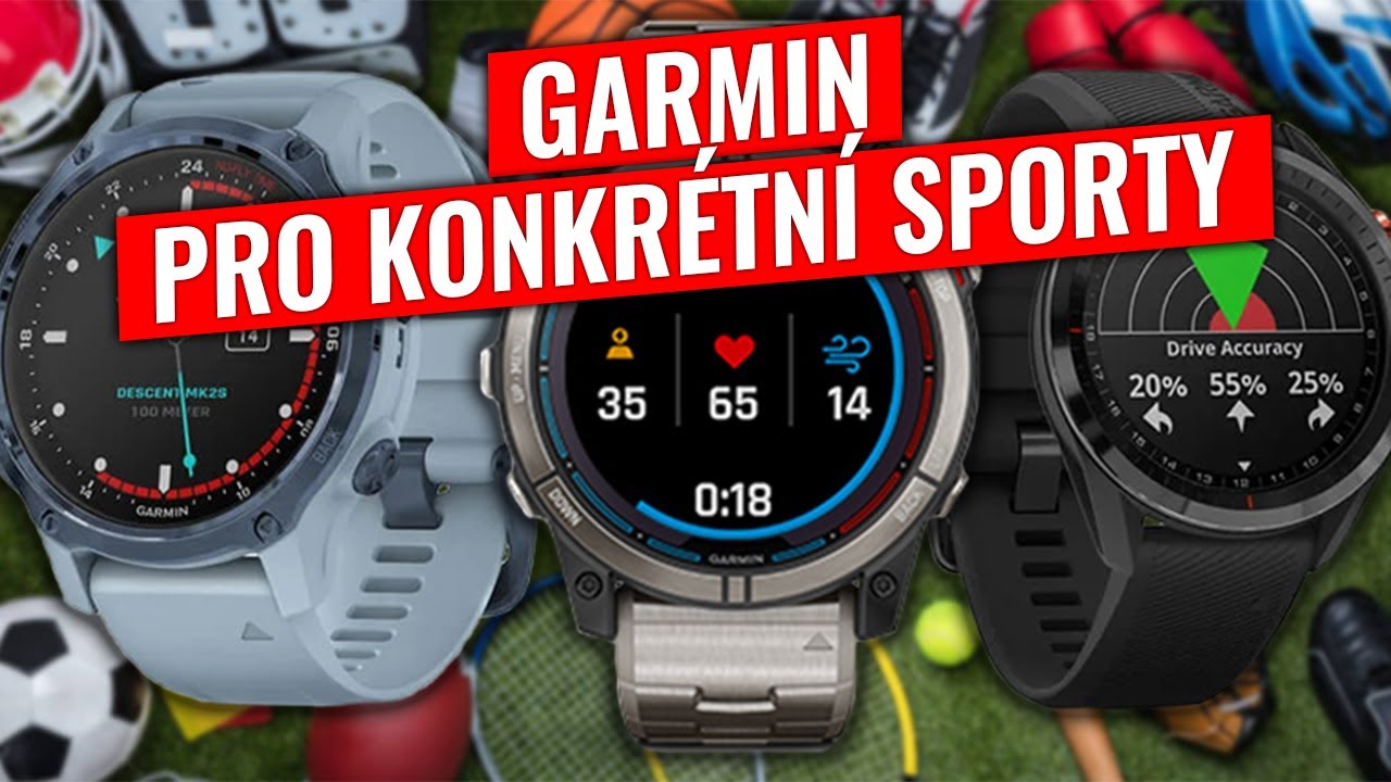 Chytré hodinky Garmin pro konkrétní sporty