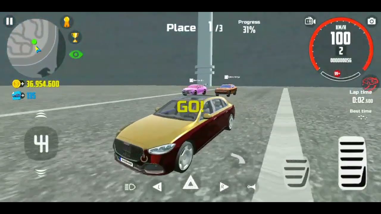 Unexpected 100M & 500m Drag Race From Mercedes Maybach S680