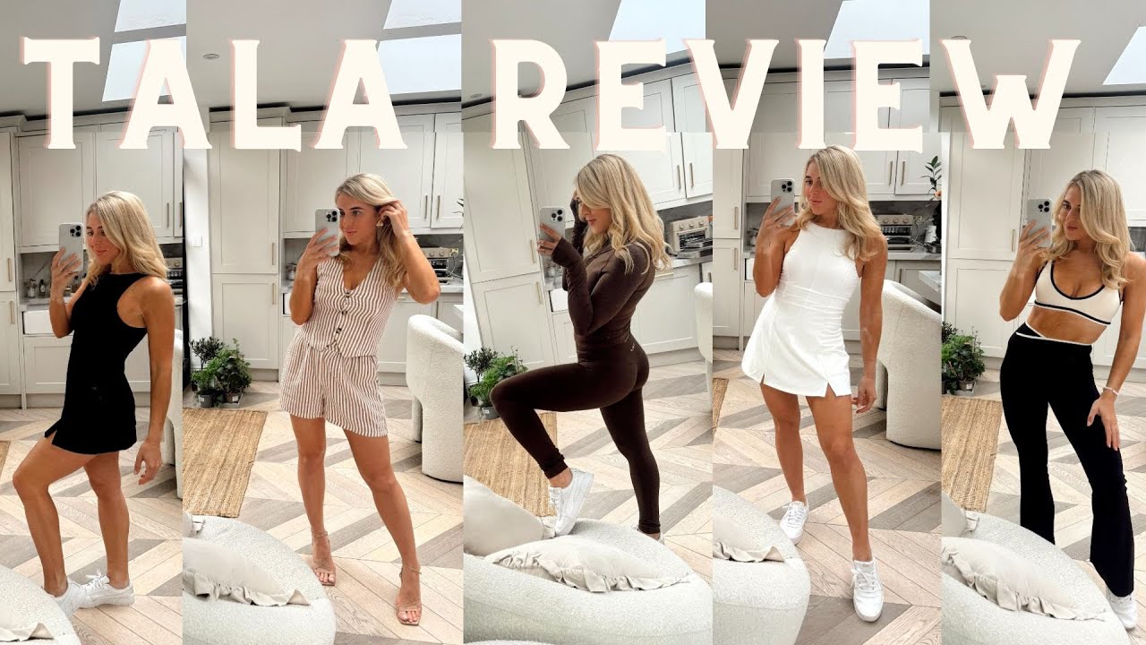 TALA Haul & Try On. Tala SkinLuxe Leggings review. Tala vs Adanola / lululemon / Gymshark Activewear