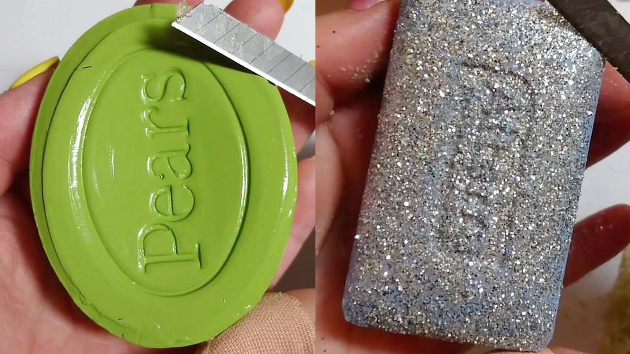 Soap Carving ASMR Relaxing Sounds no talking Satisfying ASMR Video #soapcarving #soapcuttingvideo
