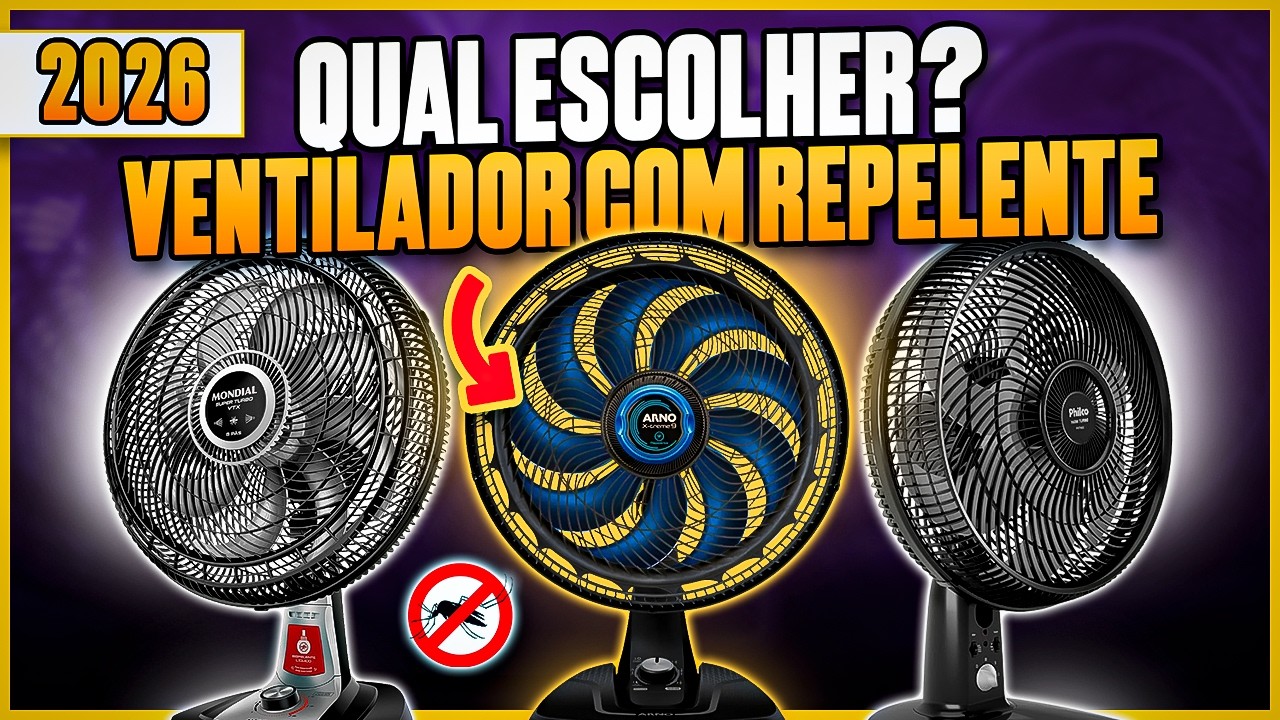 MELHORES VENTILADORES COM REPELENTE para Comprar em 2025! 3 Modelos COMPLETOS - Ventilador Repelente